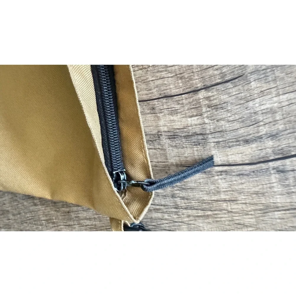 Muji Sacoche Shoulder Bag Mustard Tan Water Repellent Minimalist Crossbody Pouch
